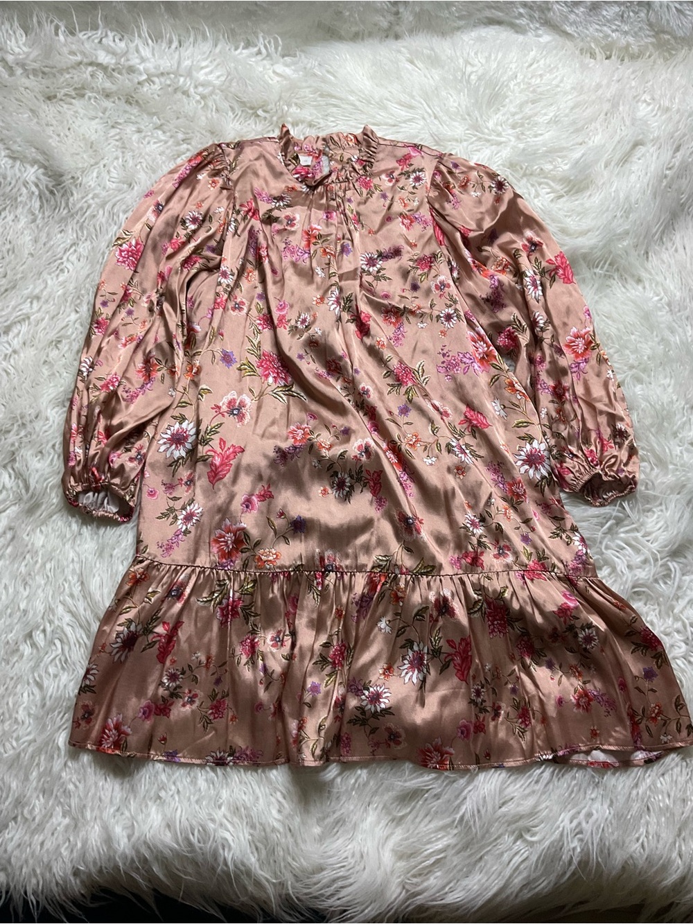 Corey Lynn Calter Floral Satin Dress - Picture 2 of 5